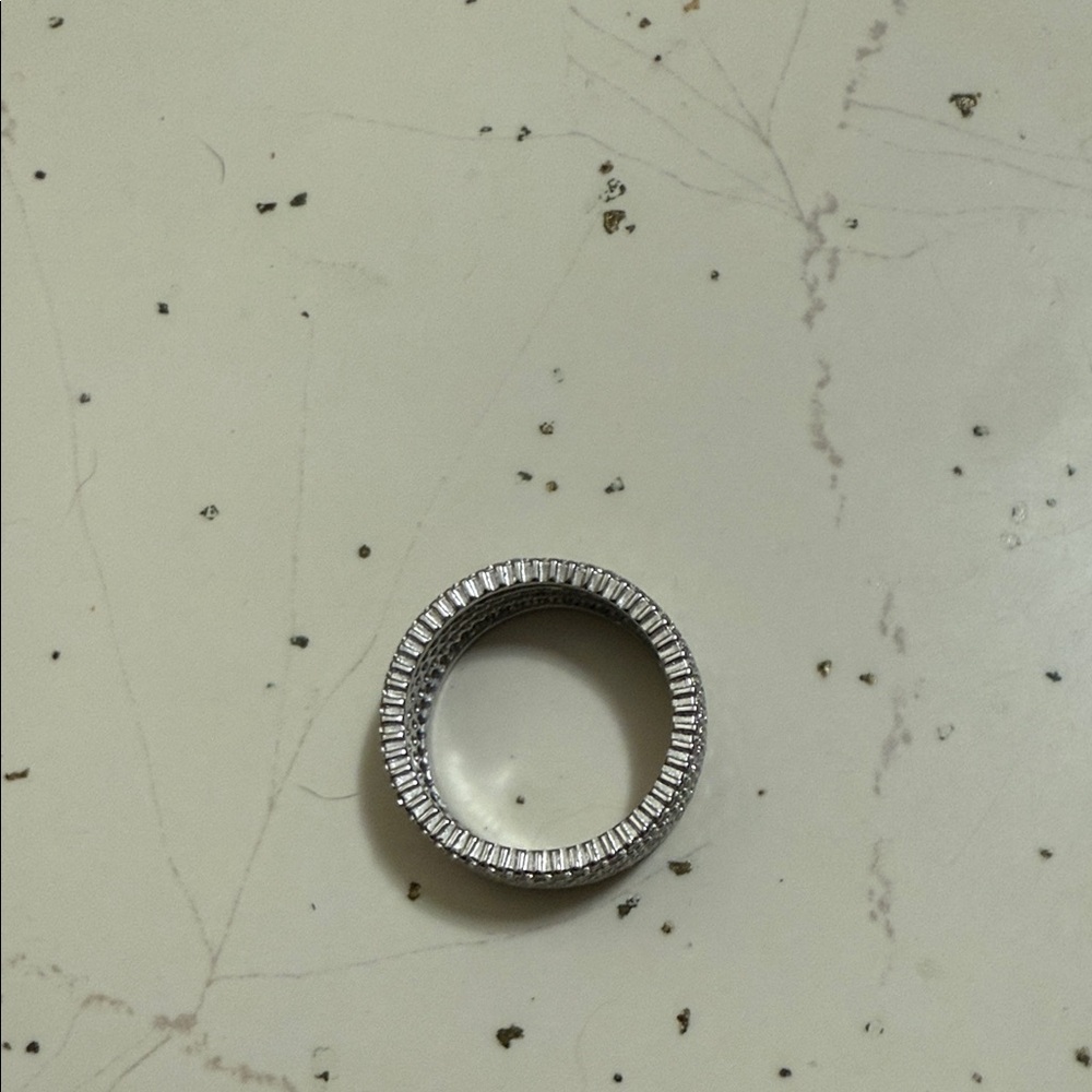 Silver Rhinestone Ring - Picture 2 of 3